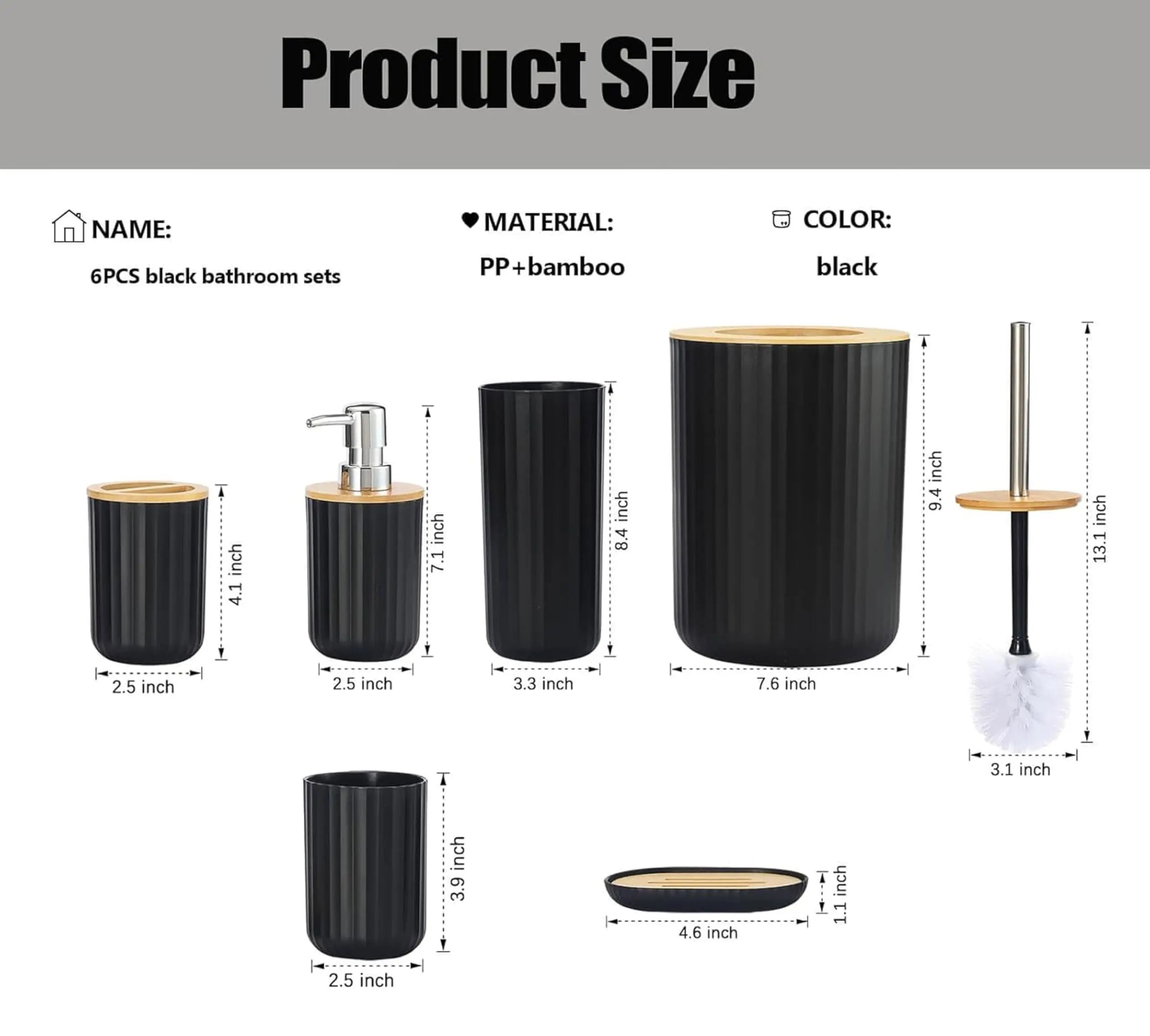 Modern Bathroom Accessories Set