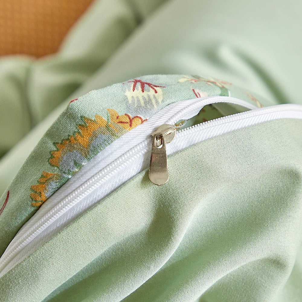 Vintage Floral Duvet Cover Set — Soft, Breathable, All-Season