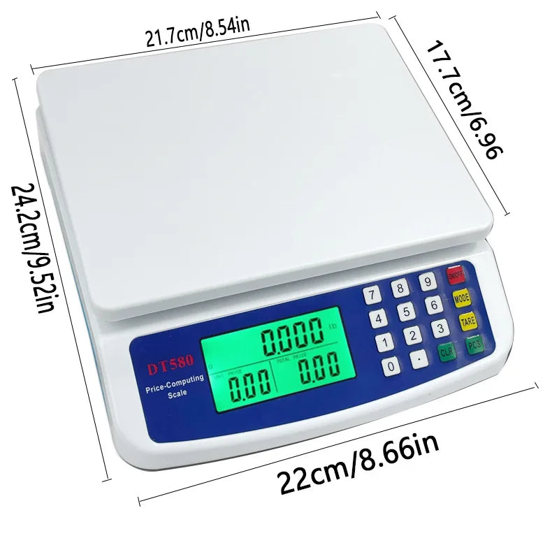 PrecisionWeigh™ Digital Kitchen Scale — 30KG High-Accuracy LCD