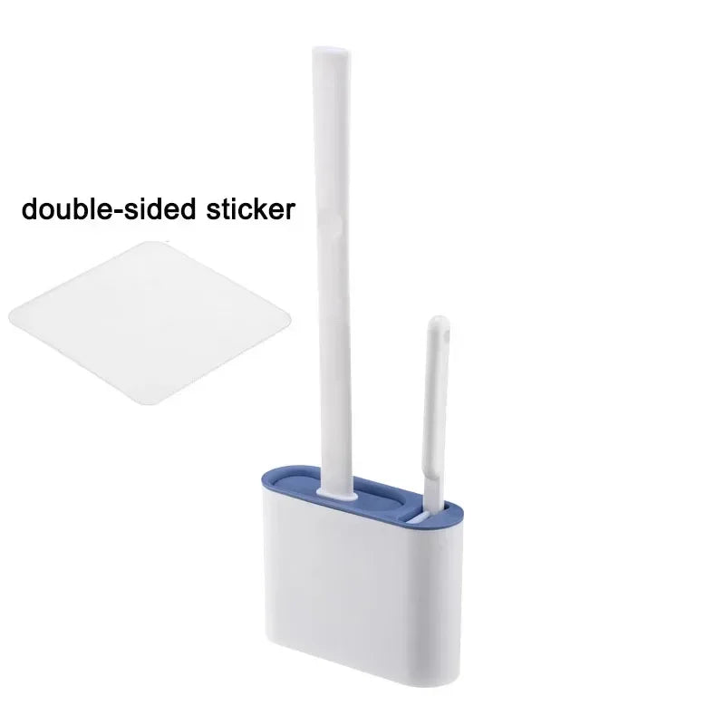 Wall-Mounted Toilet Brush & Holder