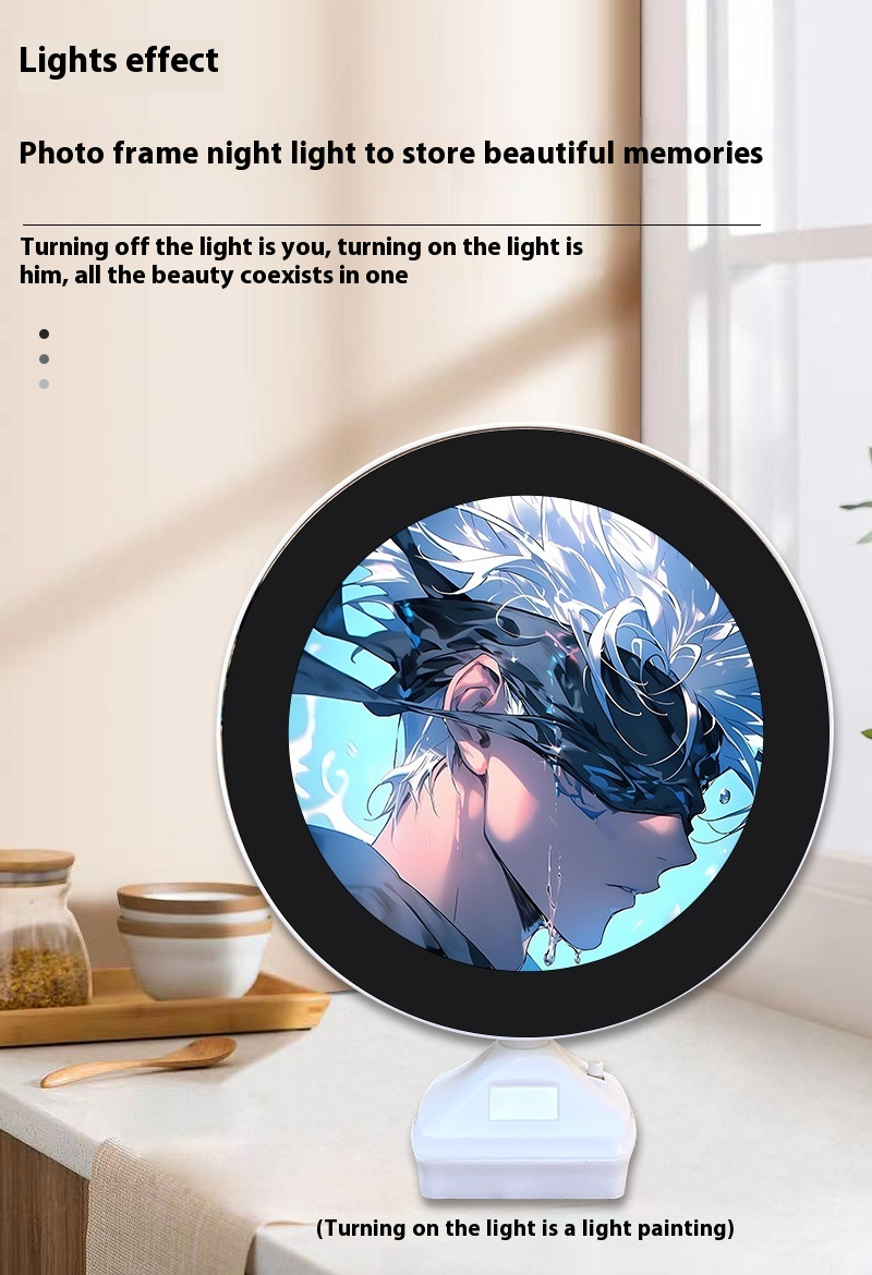 LumiFrame™ Magic Mirror LED Light Painting — Ambient Glow Bedroom Decor