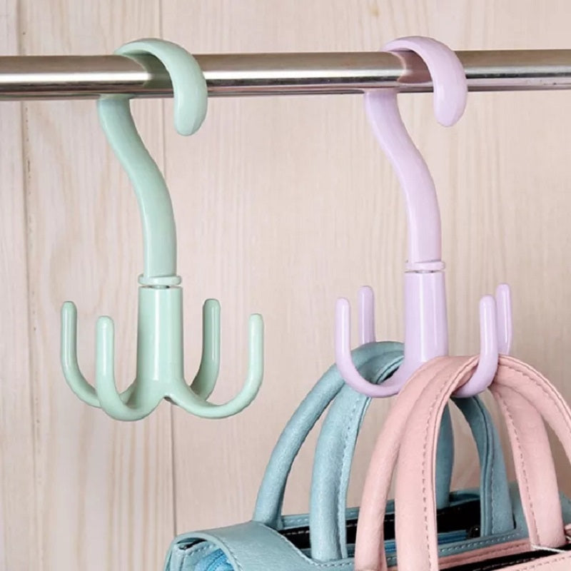 SpinHook™ 360° Rotating Closet Organizer — For Scarves, Bags & Accessories