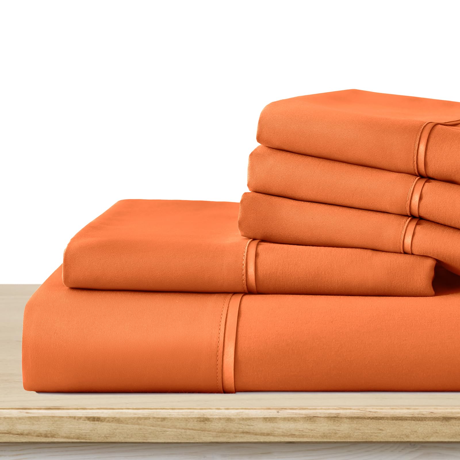 6-Piece Microfiber Sheet Set — Deep Pocket, Queen Size