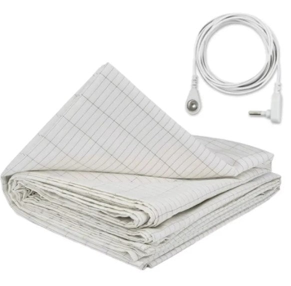 Grounding Bed Sheet — Silver Fiber, Antibacterial & Anti-Static