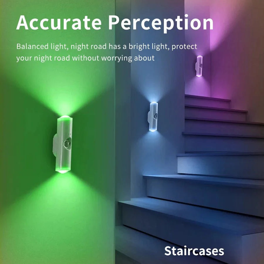 MoodGlow™ RGB Magnetic Wall Light — Motion Sensor, Rechargeable, Dimmable